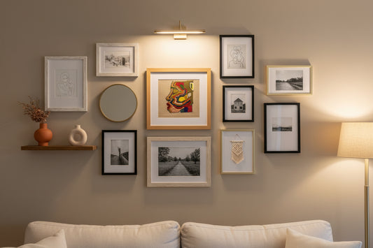 Abstract Profile Punch Needle Wall art